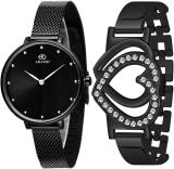 ADAMO 335NNM02-700NNM02 Aritocrat Black Dial Women's & Girl's Watch With styles bracelet Analog Watch  - For Women