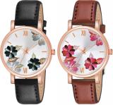 Shocknshop Stylish Flower Design Dial Watches For Womens And Girls Analog Watch  - For Women