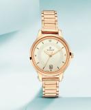 Titan NP2602WM01 Rose Gold Upgrade Analog Watch  - For Women