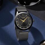 SONATA Poze Black Dial Black Strap Analog Watch  - For Men