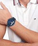 TOMMY HILFIGER AW 24 Fall Winter Colletion With Blue Dial Analog Watch  - For Men