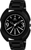 IIK Collection IIK-817M Black Round Designer Dial with Black Metalic Bracelet Chain Strap Analog Watch  - For Men