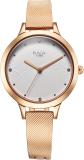 Titan Raga Memoirs White Dial With Rose Gold Color Metal Strap Quartz Analog Watch  - For Women