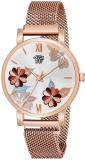 SWADESI STUFF Multi Color Flower Dial Premium Magnet Chain Strap Analog Watch  - For Women