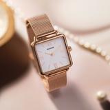SONATA Sonata 2 Quartz White Dial Rose Gold Stainless Steel Strap Analog Watch  - For Women