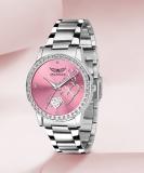 ANALOGUE Sophisticated PINK Diamond-Studded Love Casado Series Sophisticated PINK Diamond-Studded Love Casado Series Analog Watch  - For Women