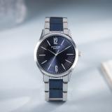 SONATA Poze Steel and Blue Strap with Blue Dial Analog Watch  - For Men