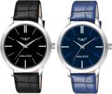 ANALOGUE Combo of 2 | Synthetic Leather Straps | 1 Year Warranty | Boys Series Analog Watch  - For Men