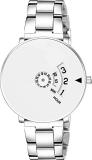 Yati hubs Analogue Men's Watch (white Dial Silver Colored Strap) Analog Watch  - For Men