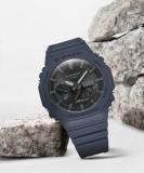 CASIO GA-B2100-2ADR G-Shock Black Dial Blue Resin Strap Analog-Digital Watch  - For Men