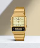 CASIO AQ-800EG-9ADF Vintage White Dial Gold Stainless Steel Band Analog-Digital Watch  - For Men & Women