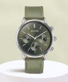 SONATA Sonata 2 Quartz Multifunction Green Dial Green Leather Strap Analog Watch  - For Men