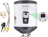 Candes 15 Litres Digital Geyser Storage Water Heater (White & Black)