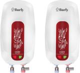 Bhaburly 3 Litres INSURE 3L Pack of 2 Instant Water Heater (White and Mahroon)