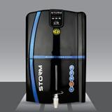Aquagrand Storm LED Indicator With Copper Filter 12 Litres RO + UV + UF + TDS + Copper Water Purifier (Black)