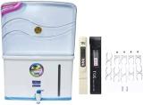 JX PERT Aquafresh ro/ cabinet/body 12 Litres storage with clamp hand tap and TDS Meter 12 Litres RO + UV + UF Water Purifier (White)