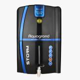 Aquagrand Storm Full Black Model RO + UF + TDS + ALAKLINE B12 FILTER + COPPER FILTER 12 Litres 12 L RO + UF + Minerals + Alkaline Water Purifier (Black)