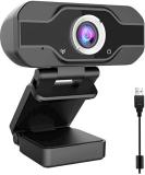 BLUELEX HD Webcam with Microphone, Auto Focus HD 1920x1080p Web Camera  Webcam (Black)