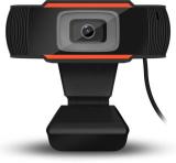 Ervmtech 720P Web Camera for Video Calling Conferencing PC Laptop Desktop, Online Classes  Webcam (Black, Orange)