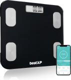 beatXP Smart Plus Weight Machine with 13 Body Parameters |Bluetooth App| Weighing Scale (Black)