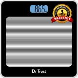 Dr Trust USA Model 520 Paris Personal Digital Electronic Body Weight Machine For Human Body 180Kg Capacity Weighing Scale (Black & White)