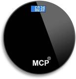 MCP Black Round Weighing Scale - 180kg Capacity for Home, Gym, and Office Weighing Scale (Black)