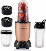 NutriPro Blender 500 W Juicer Mixer Grinder Nutri | 3 Jars | Gold