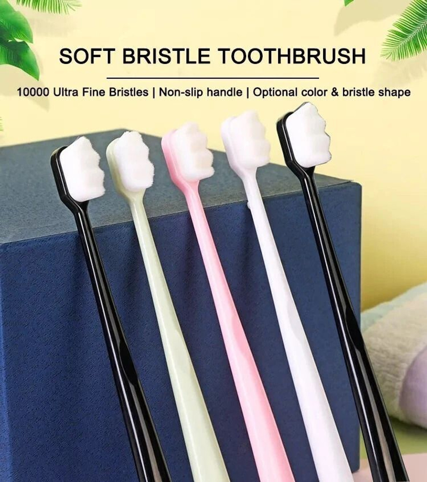 Ultra soft Toothbrush with Travel Case | Gentle Toothbrush with micro-nano Bristles for Sensitive Gums | Suitable for Adults & Kids — Buy Online at Best Price in Pakistan on FlipcartPK