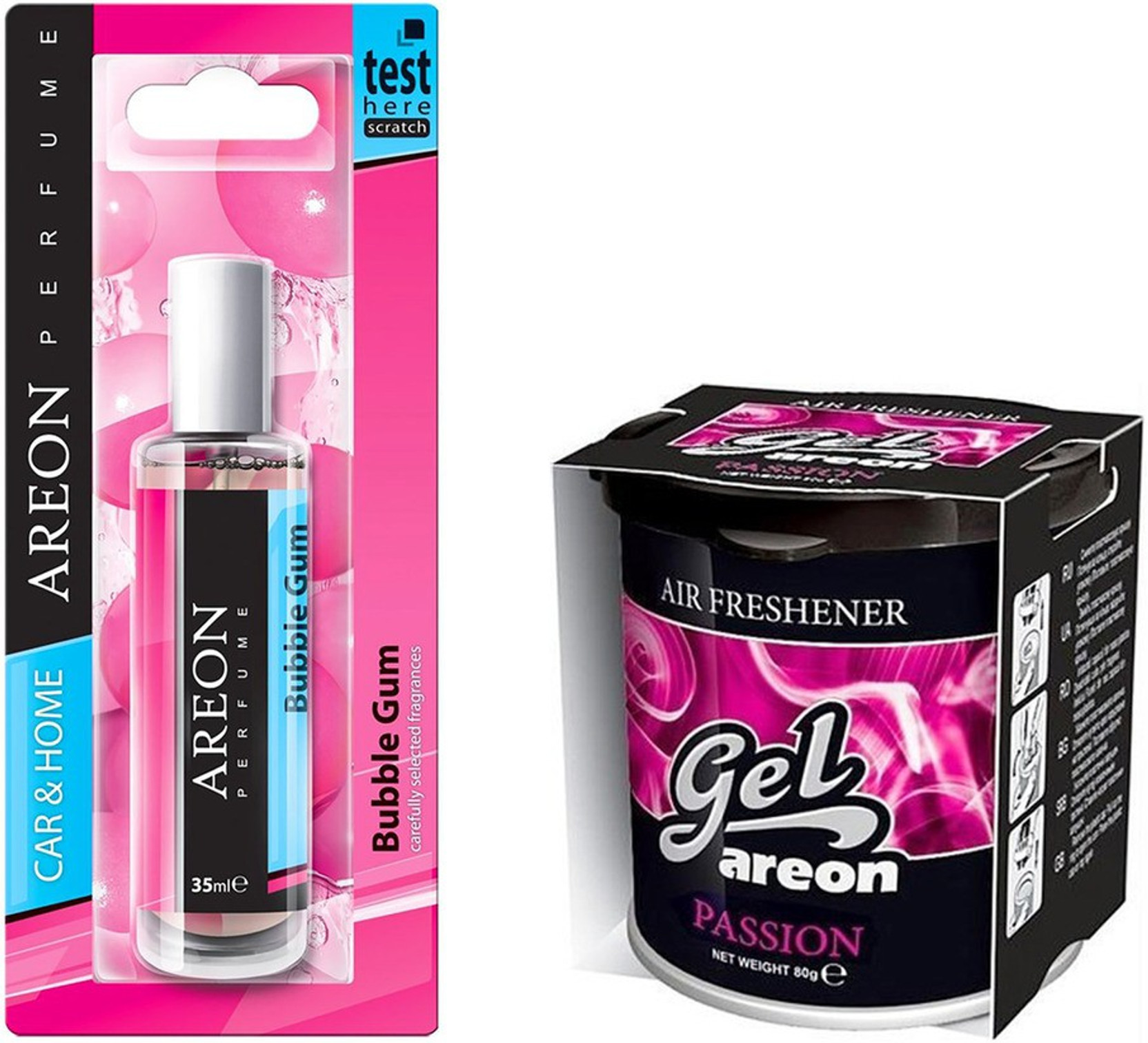 Areon Bubble Gum And Areon Gel Passion Car Freshener Price In India