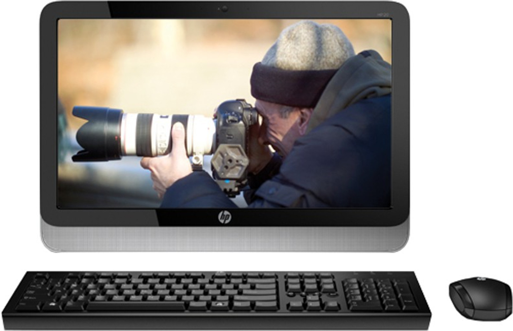 HP 20-2213in All-in-One (4th Gen Core i3/ 2GB/ 500GB/ Win8.1) (Black,  Silver, 339 cm x 72 mm x 495 mm, 7.03 kg, 49.4 Inch Screen)