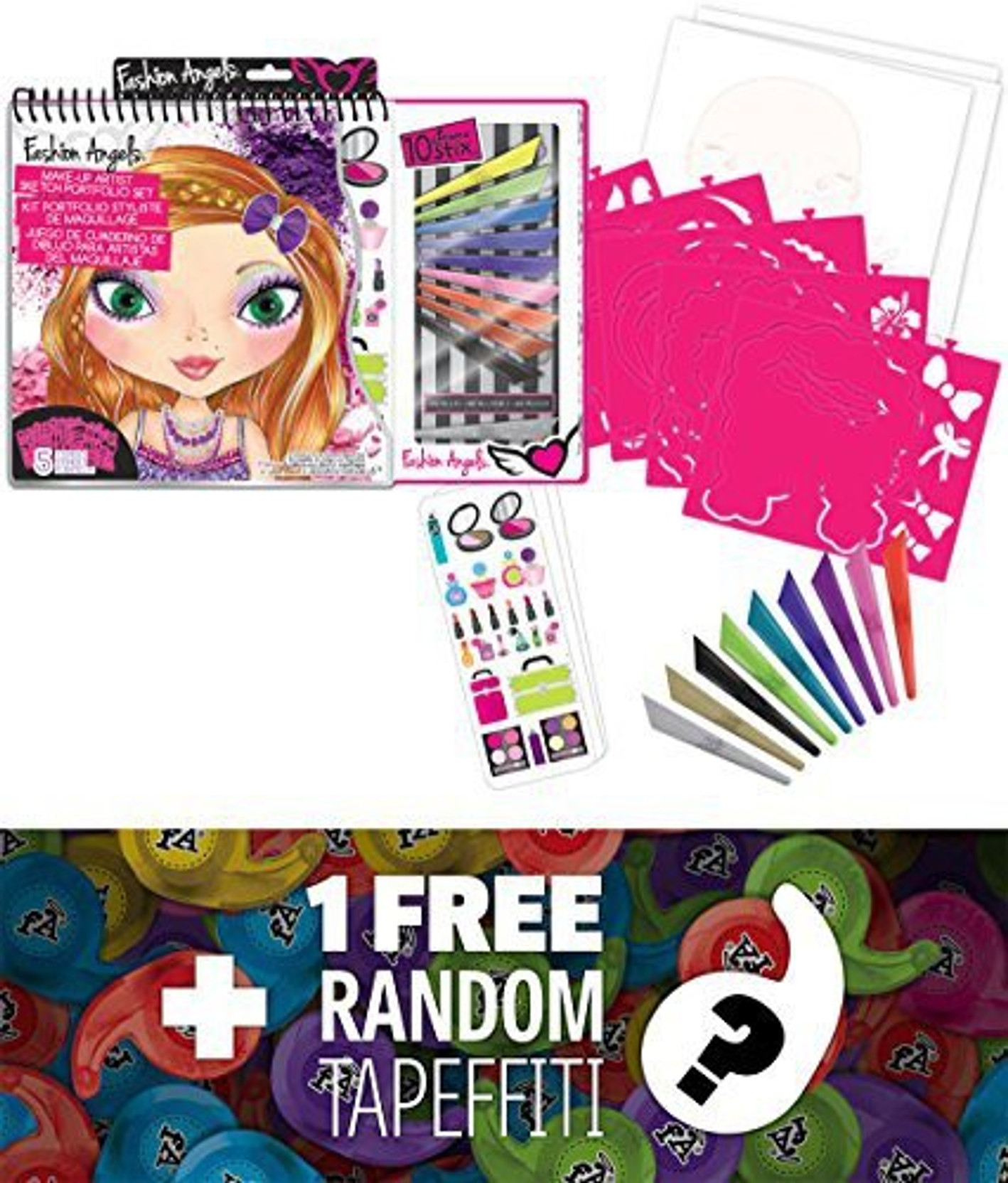 Fashion Angels Makeup Artist Sketch Portfolio With Artist Deluxe Set