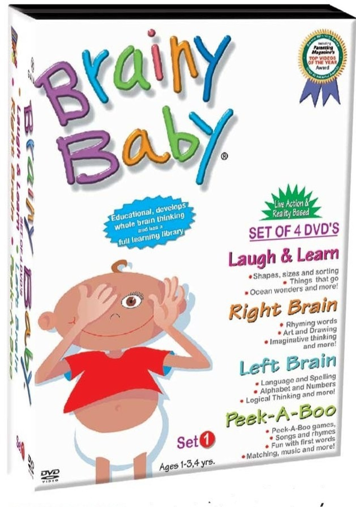 Brainy Baby ( Set Of 4 DVD's ) Vol -1 Price in India - Buy Brainy Baby