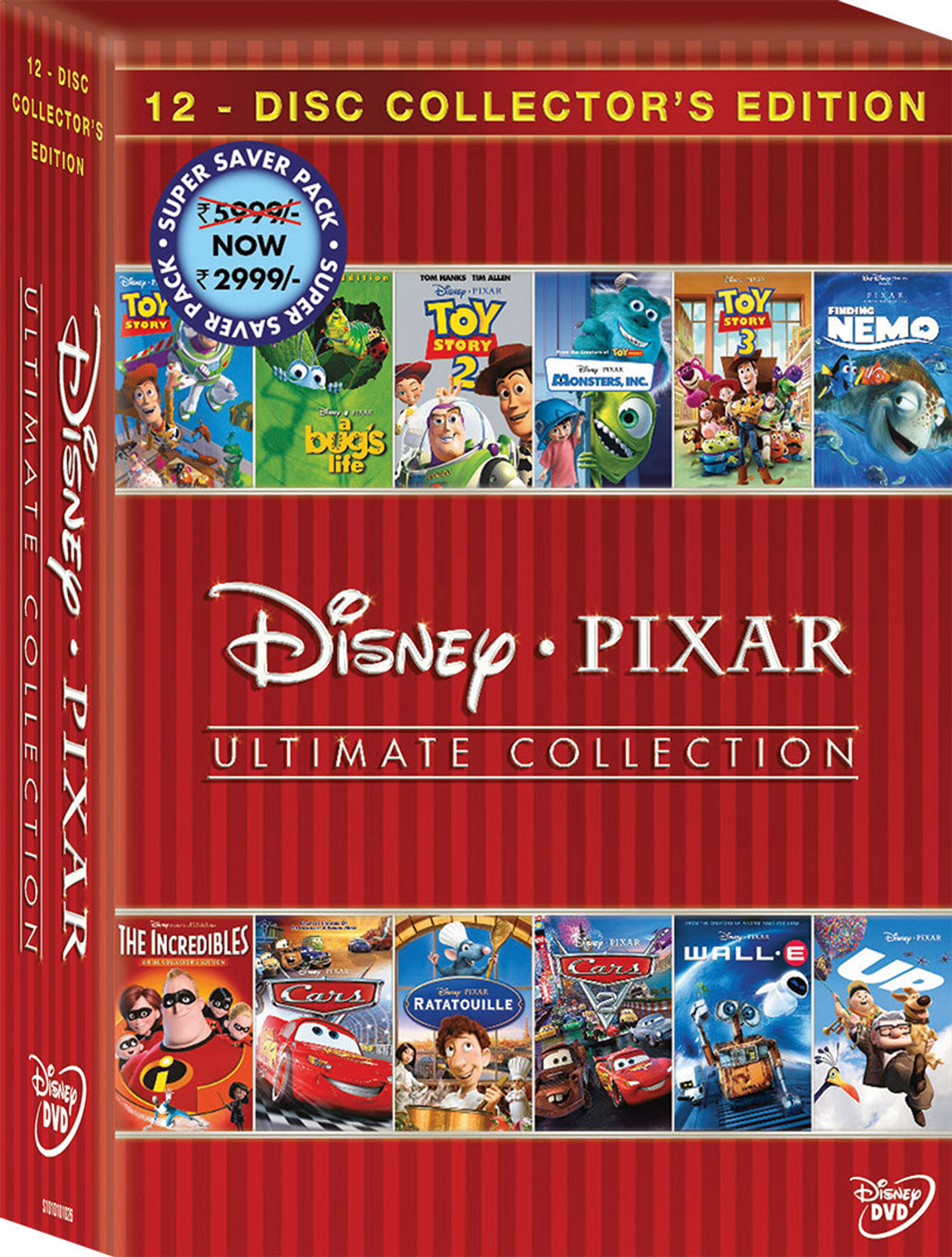 Disney Pixar: Ultimate Collection 12 Movies Price in India - Buy Disney ...