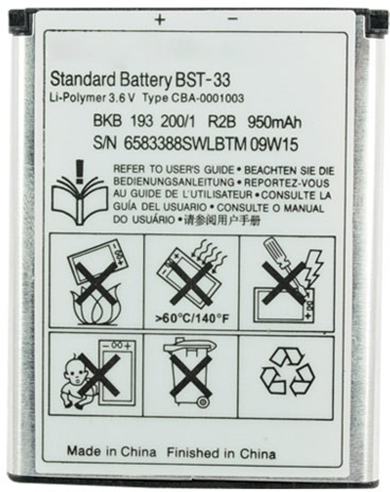 Sony Ericsson BST-33 Sony K550 K800 M600 P990 W300 Z310 Z610 808 Battery - Sony  Ericsson : Flipkart.com