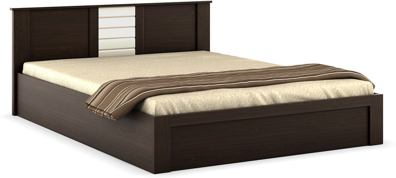 Spacewood Jupiter Engineered Wood Queen Bed With Storage Price in India