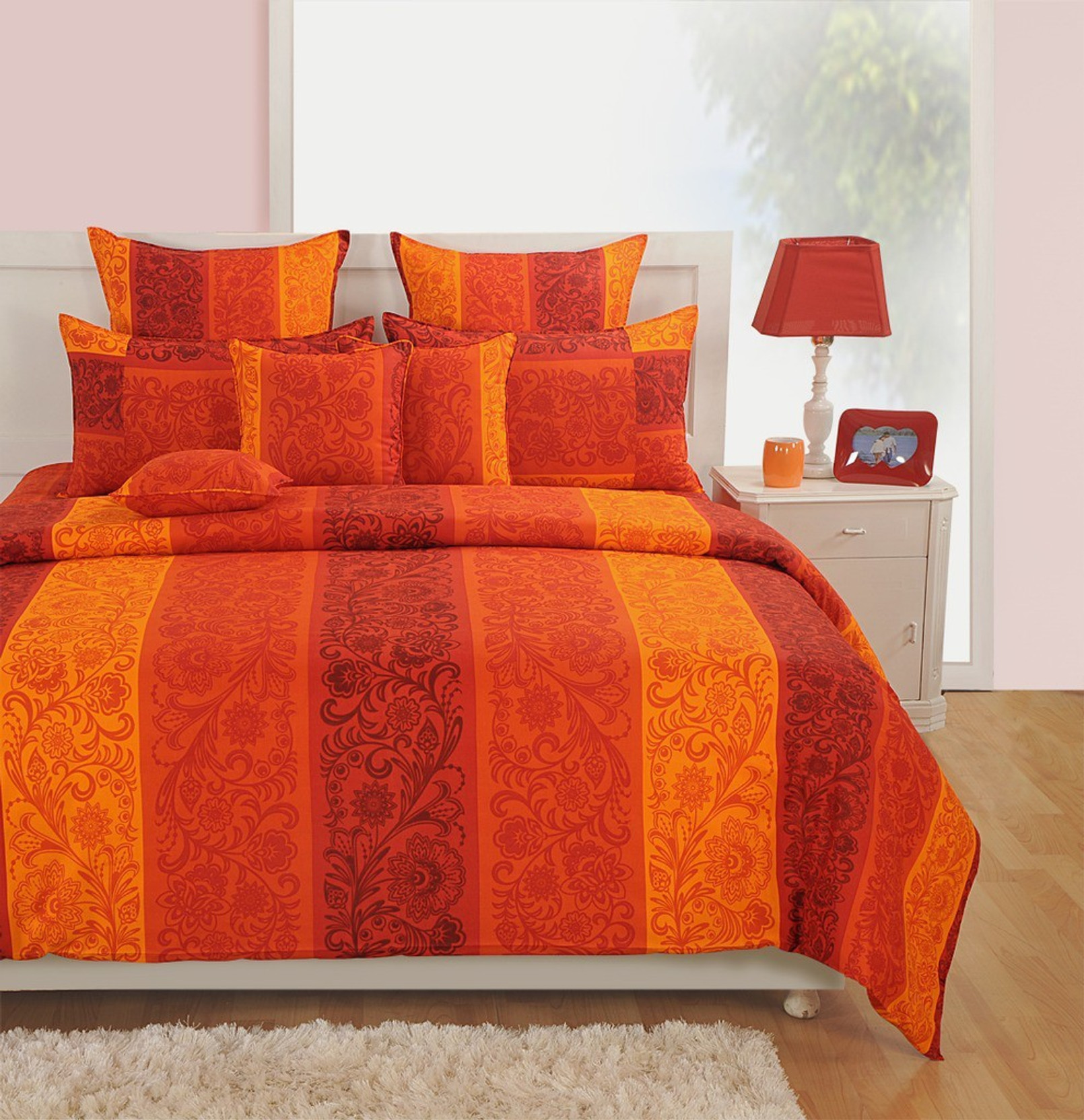 Swayam Cotton, Satin Floral King sized Double Bedsheet Buy Swayam