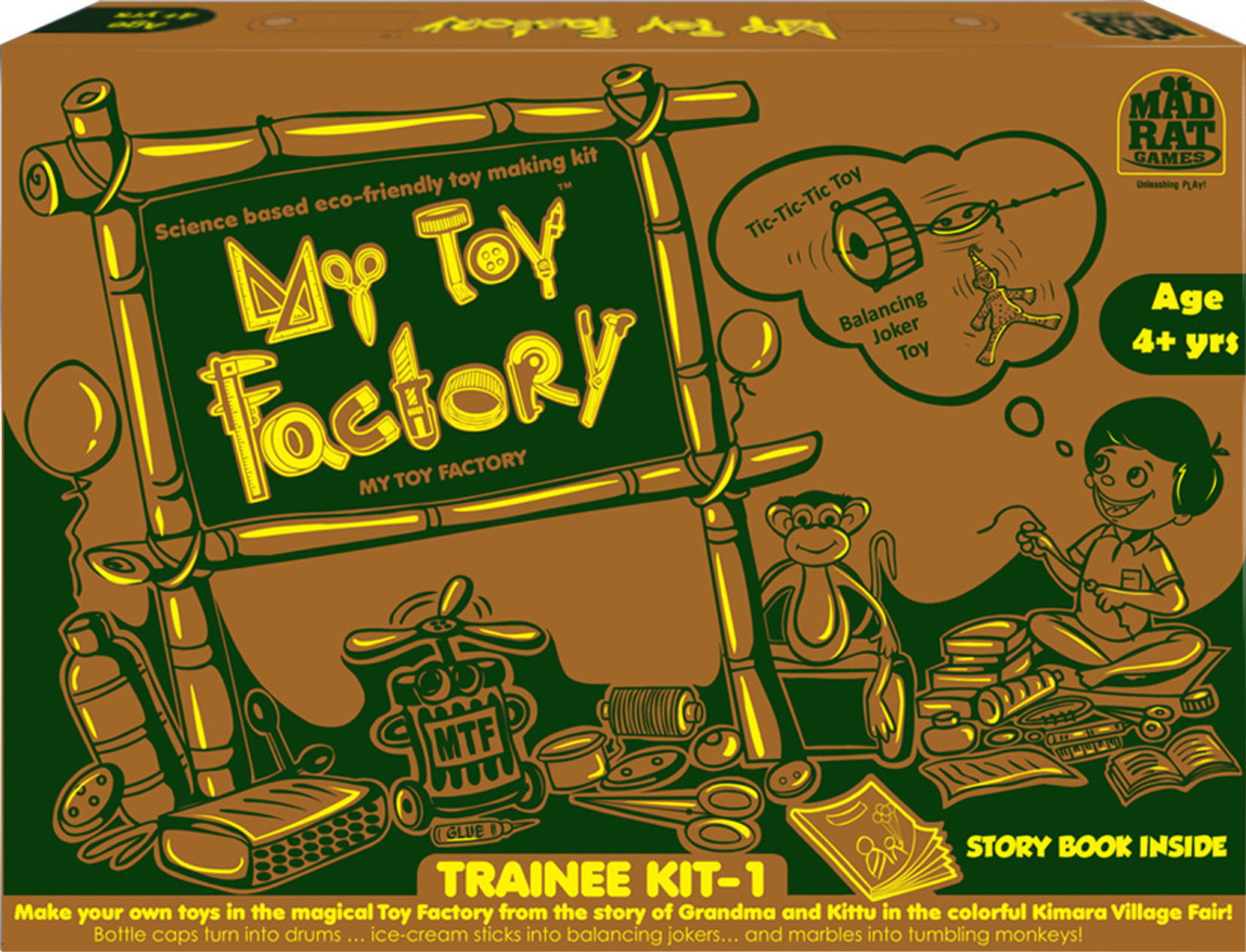 MadRat Games My Toy Factory Trainee Kit Board Game My Toy Factory