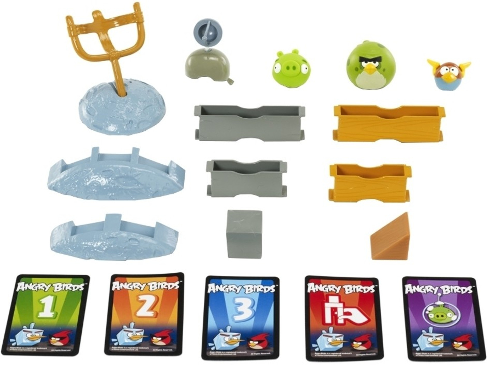 Mattel Games Angry Birds Space Game Block Version Board Game