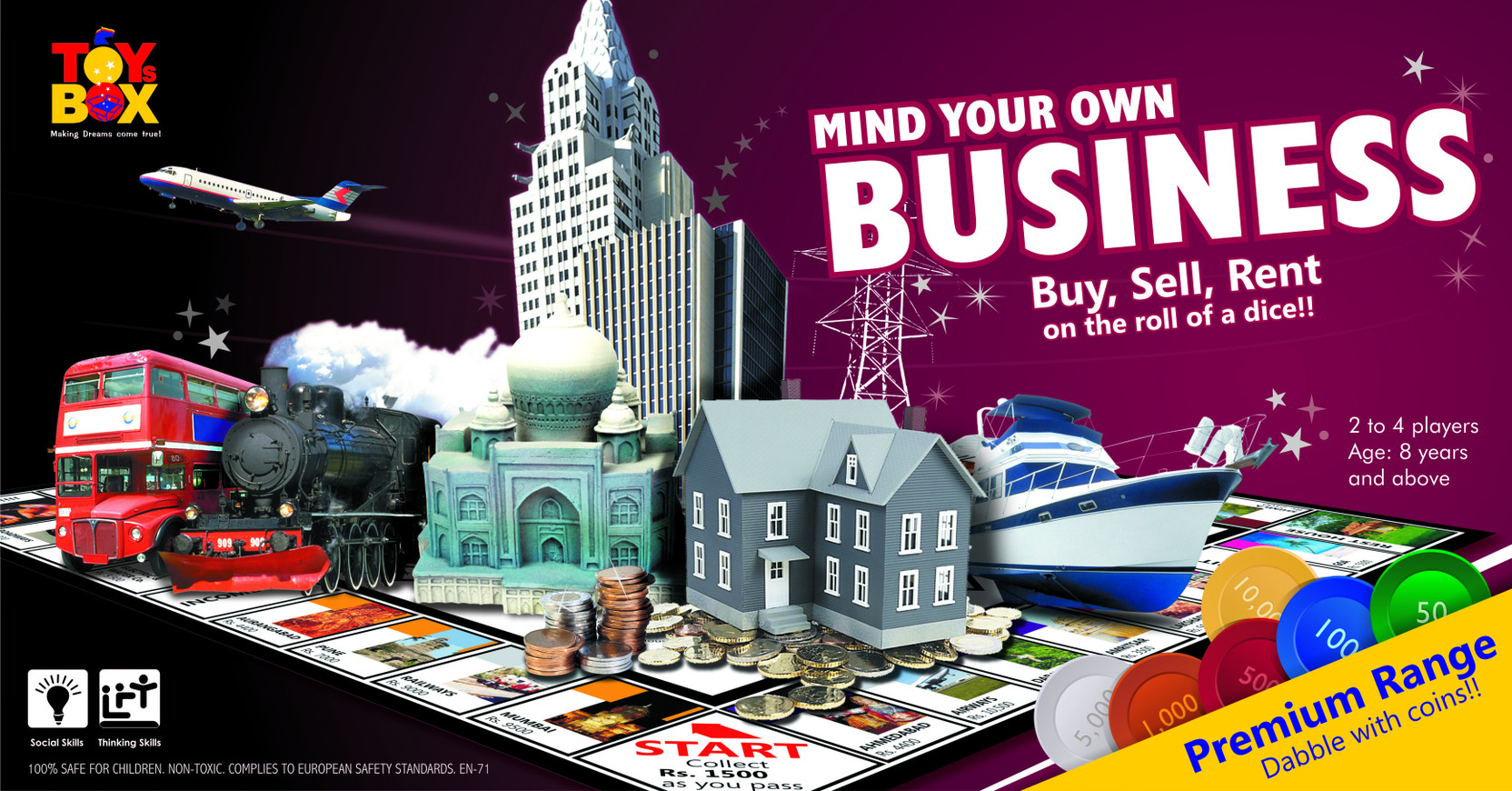Toysbox Mind Your Own Business Premium Range Board Game Mind Your