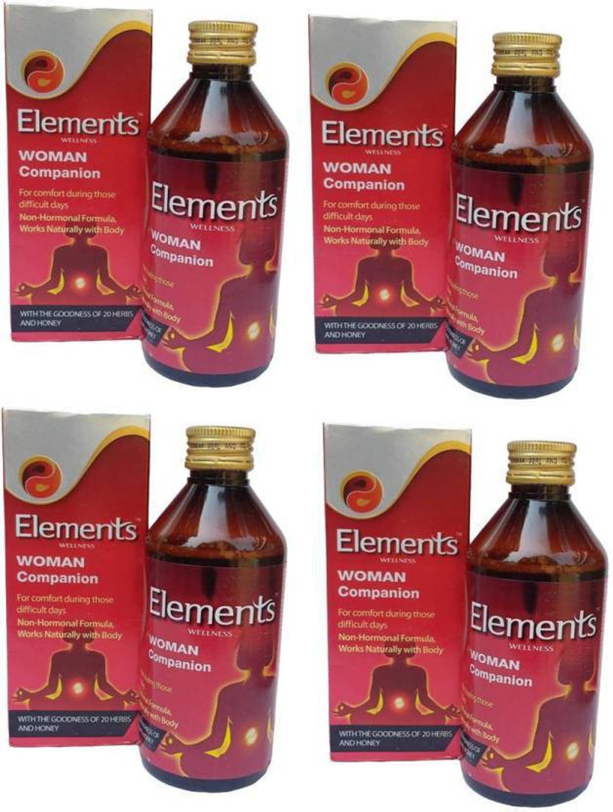 Elements Wellness Woman Companion (Combo of 4 Each 200 ml ...