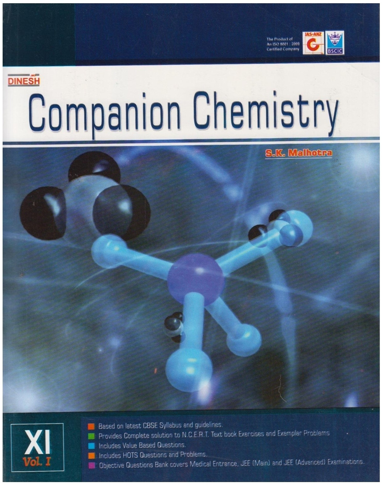 Dinesh Companion Chemistry Class 11 (Set of 2 Volumes) 1st Edition