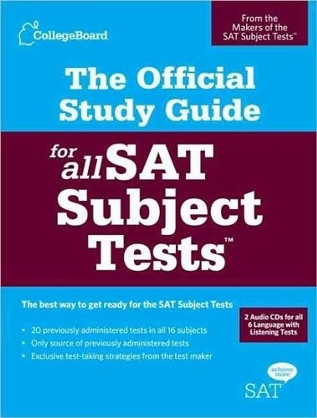 The Official Study Guide for All SAT Subject Tests. ADD TO CART