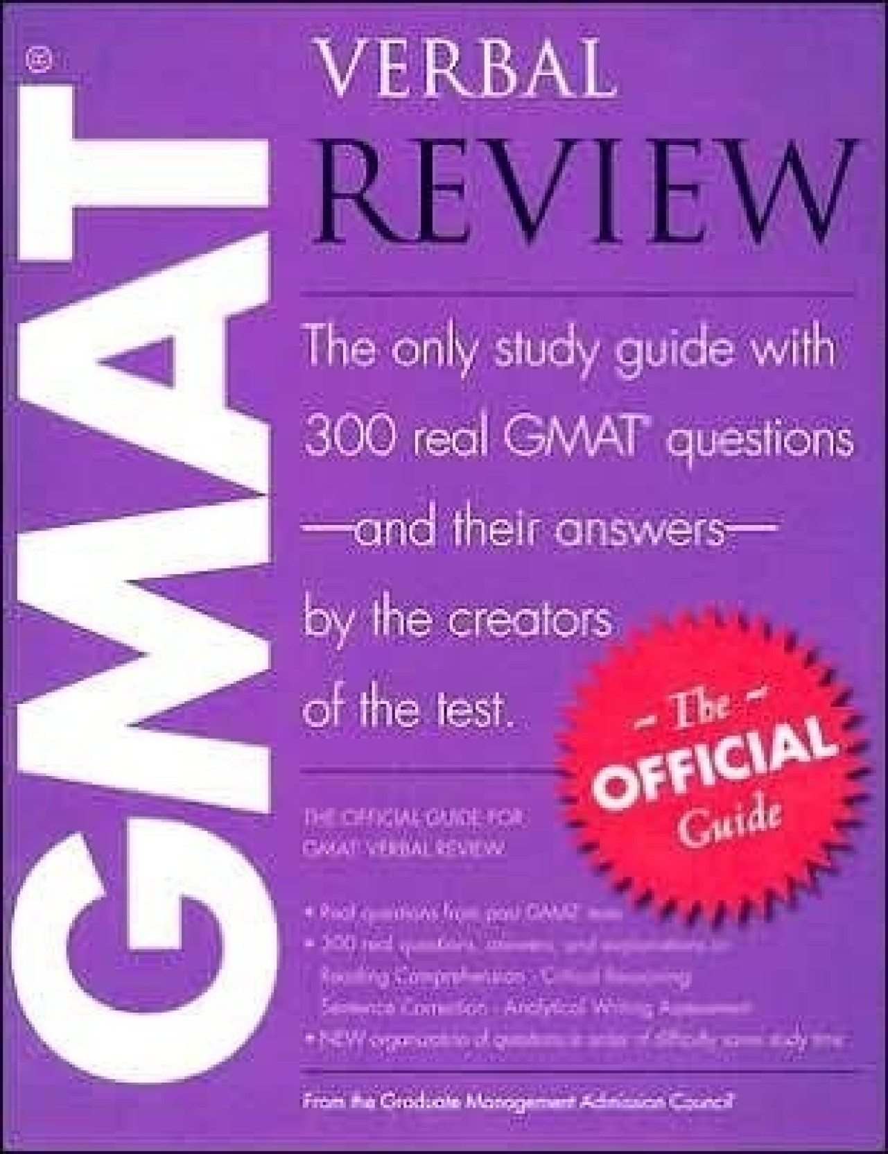 Official Guide For Gmat Verbal Review 1st Edition Buy