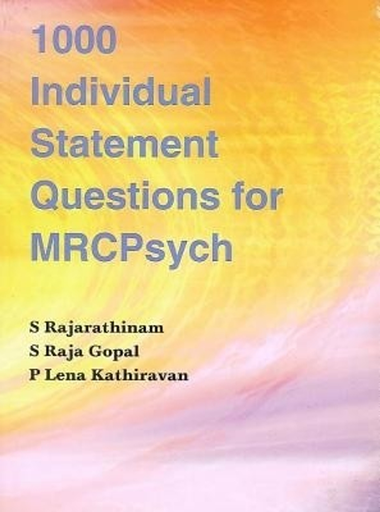 1000 Individual Statement Questions for Mrcpsych. ADD TO CART