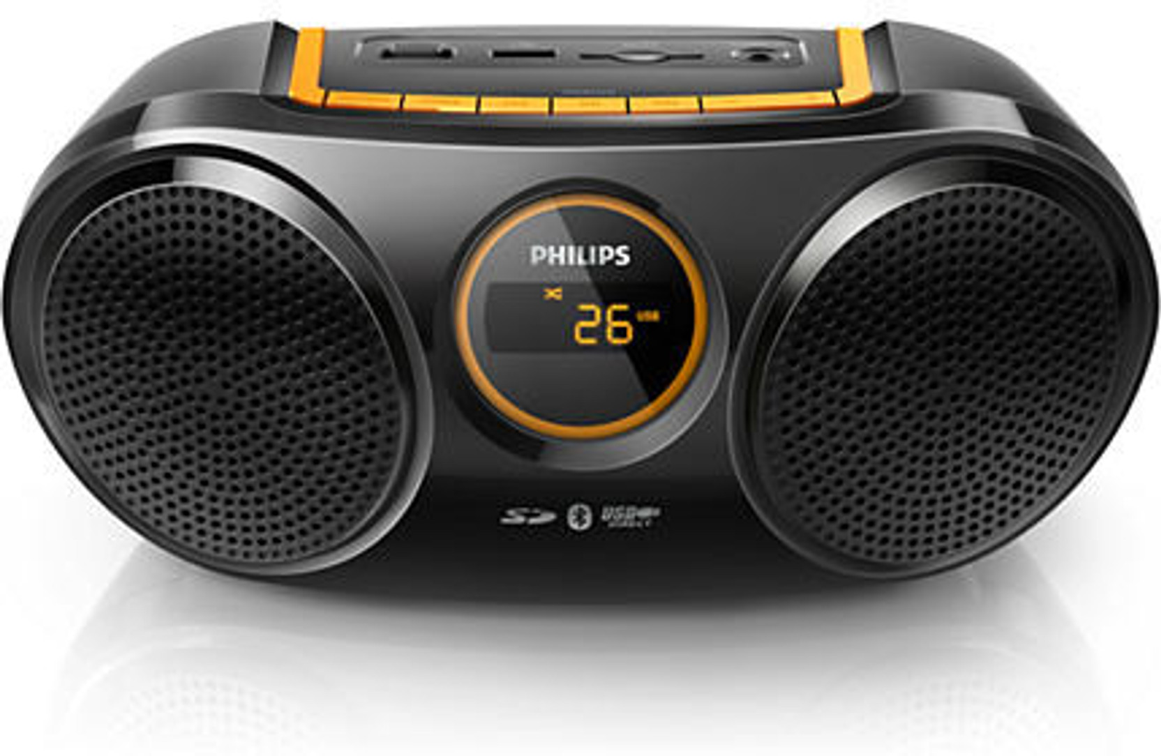 Philips Bluetooth USB Direct SD FM Digital Tuner (AT10/00) Boom Box