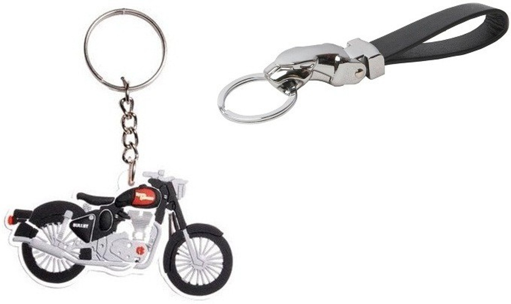 Premium quality faux leather Royal Enfield motorcycle key ring//key fob