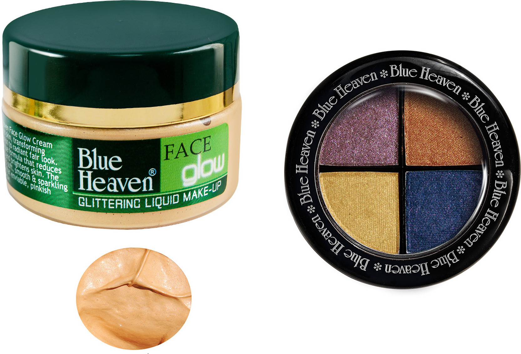 Blue Heaven Face Glow & Eye Magic Eye Shadow 602 Combo Price in India