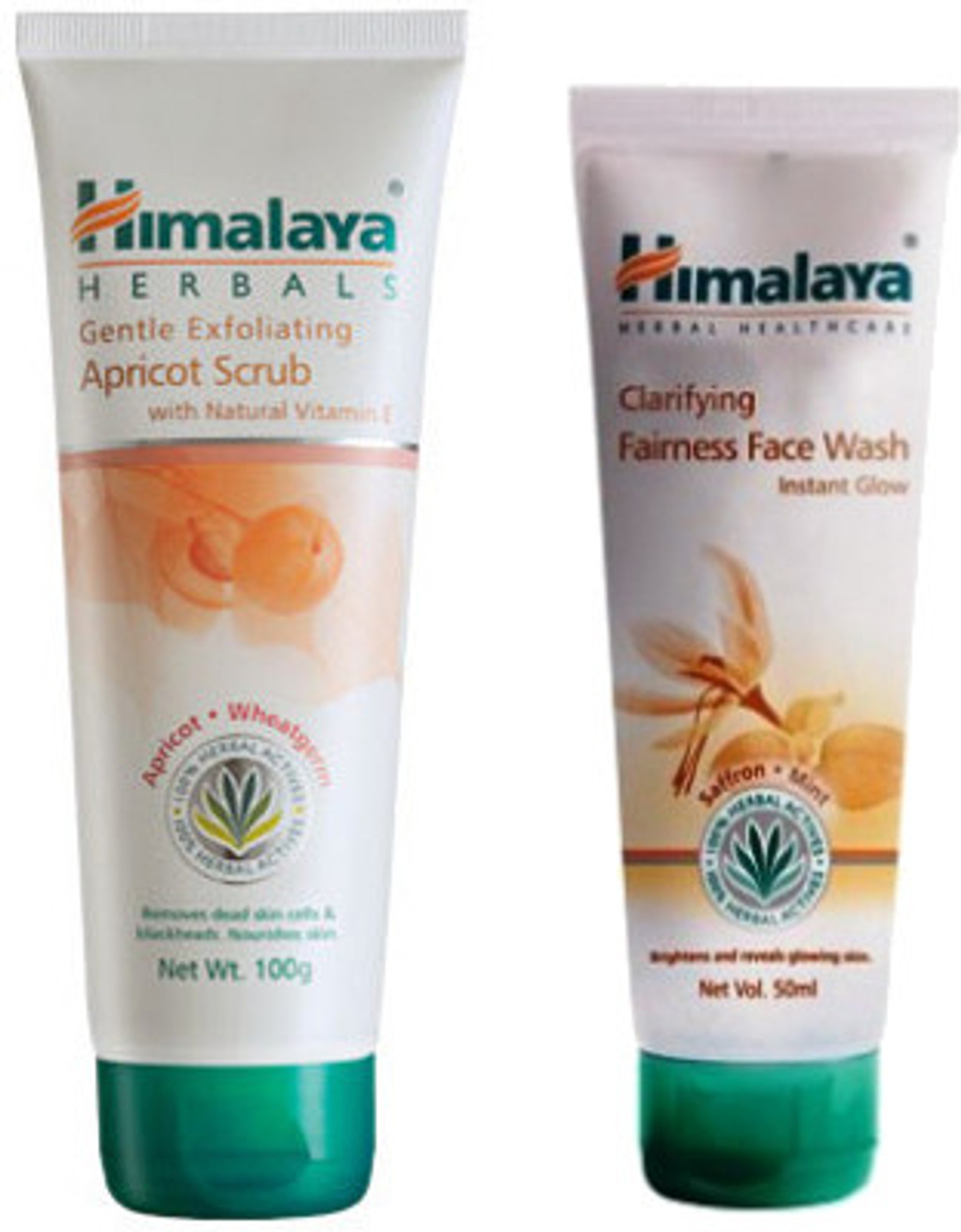Himalaya Clarifying Fairness Face Wash and Gentle Exfoliating Apricot