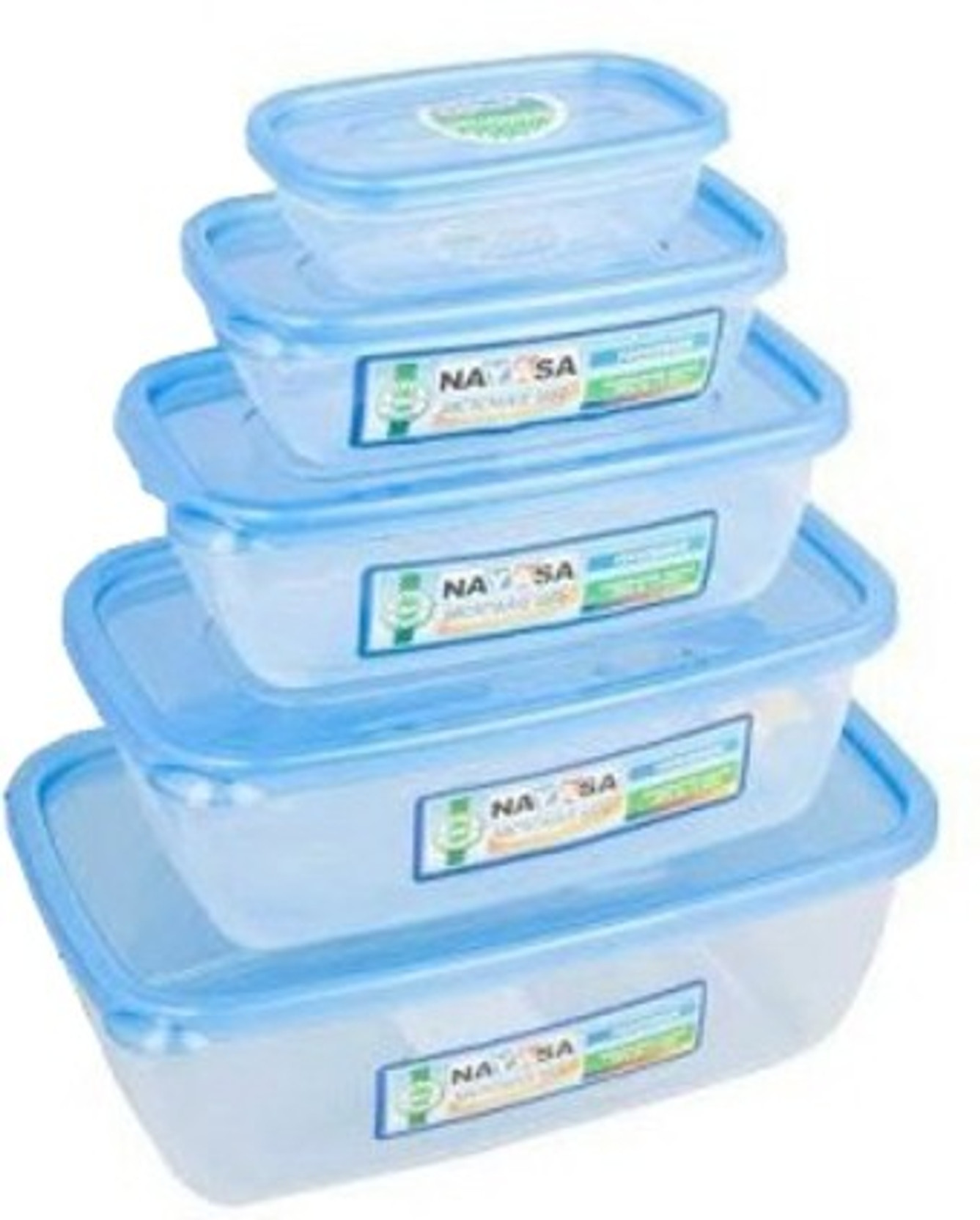 Nayasa Microwave Safe Container Size 04 1100 ml, 150 ml, 300 ml, 680