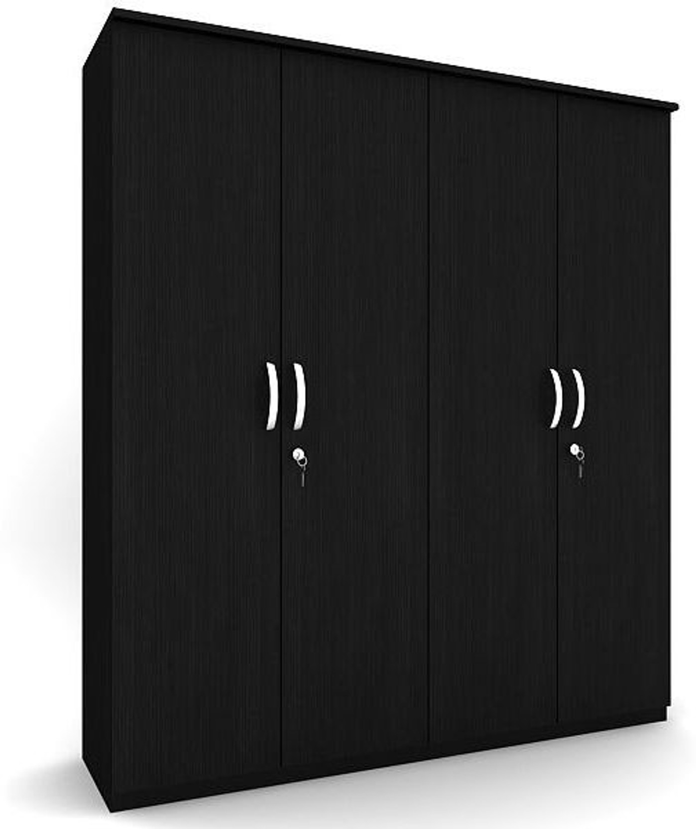 Housefull MALVERN 4D WRDROBE BLK Engineered Wood Almirah Price in India